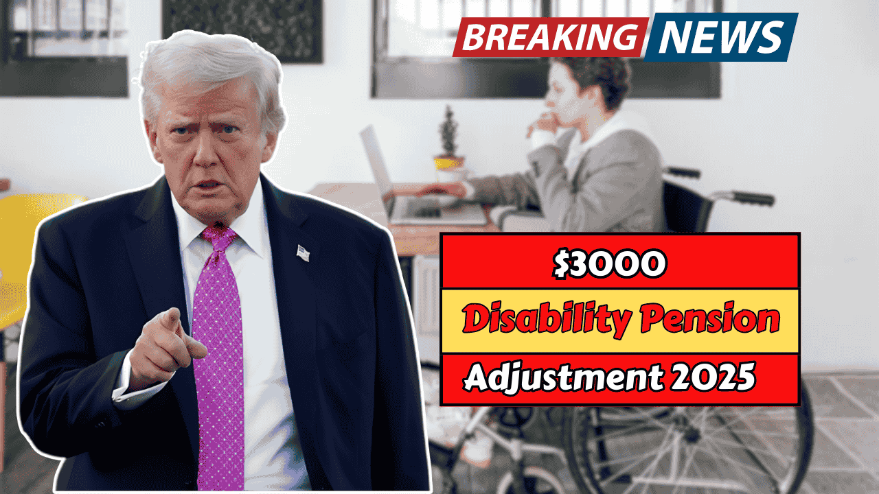 $3000 Disability Pension Adjustment 2025: Eligibility, Filing Guide, and December Payments